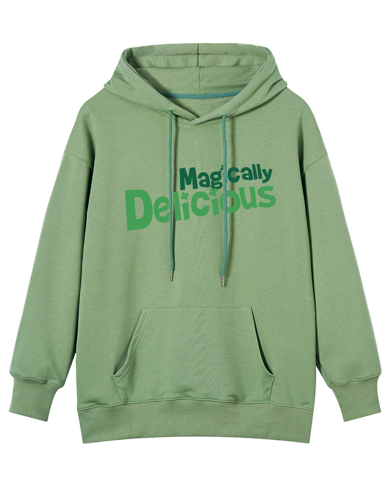 TheRetroTee Magically Delicious Juniors 1970s Cotton Hoodie