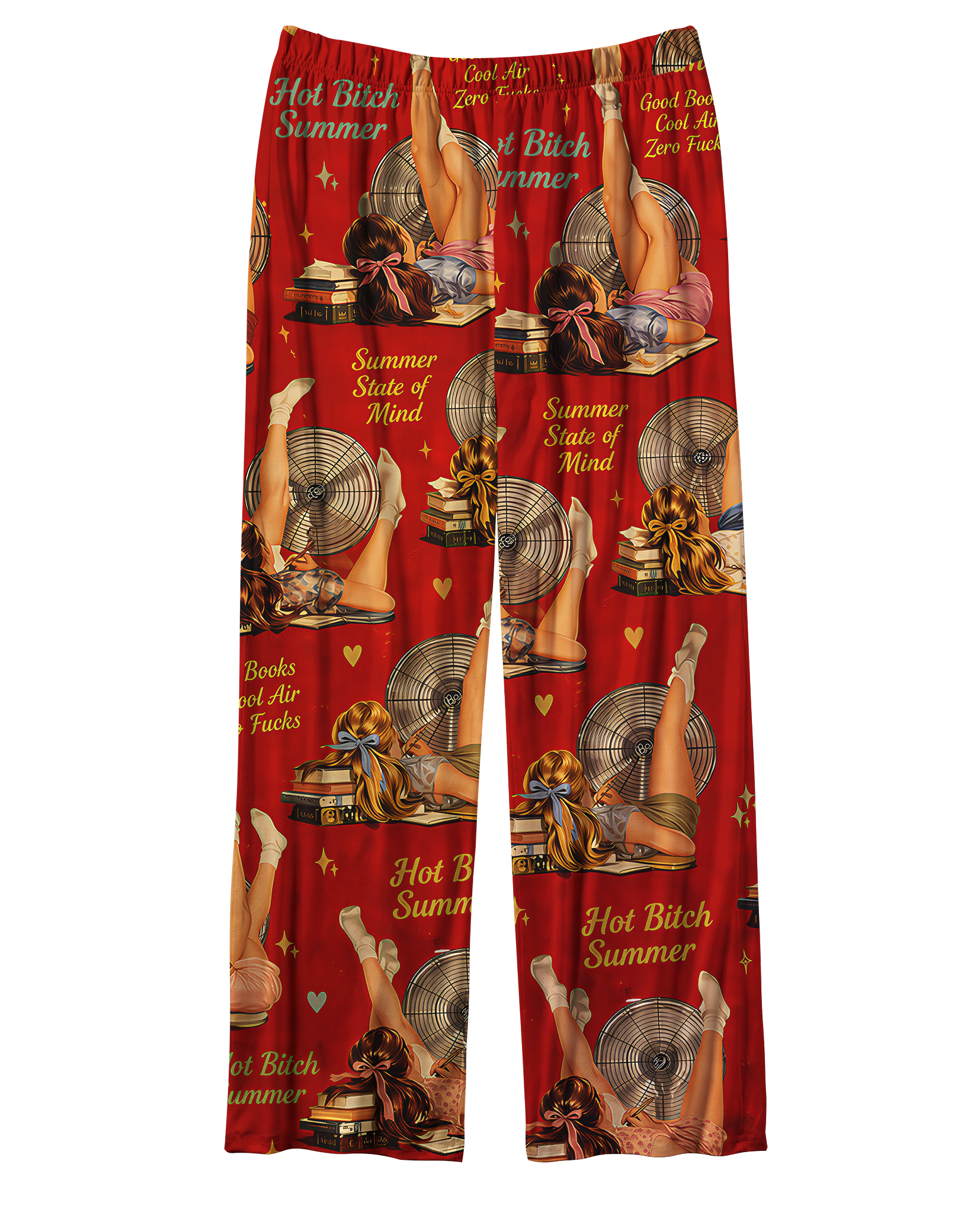 TheRetroTee Summer Pin Up Girl Vintage Pajama Set