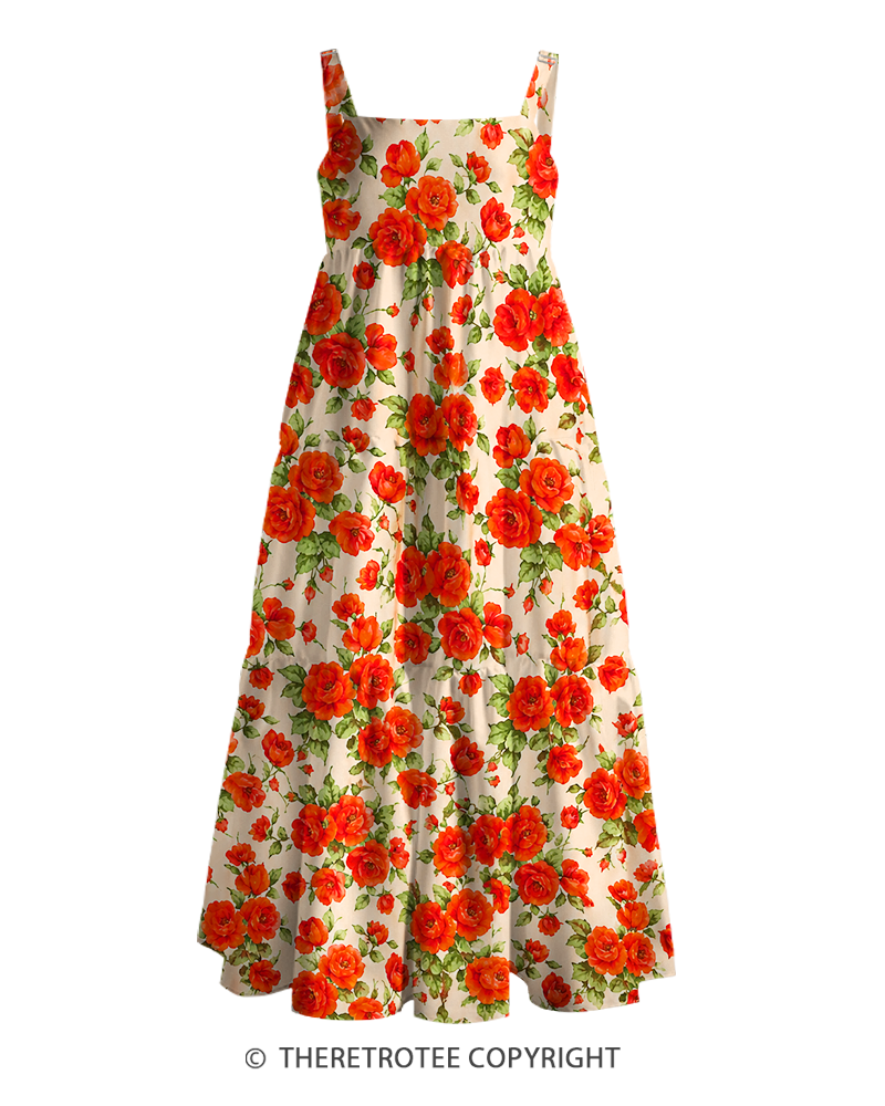 TheRetroTee ——  Vintage Straps Maxi Dress