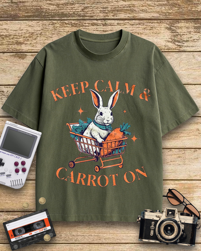 TheRetroTee Funny Rabbit Cotton T-Shirt