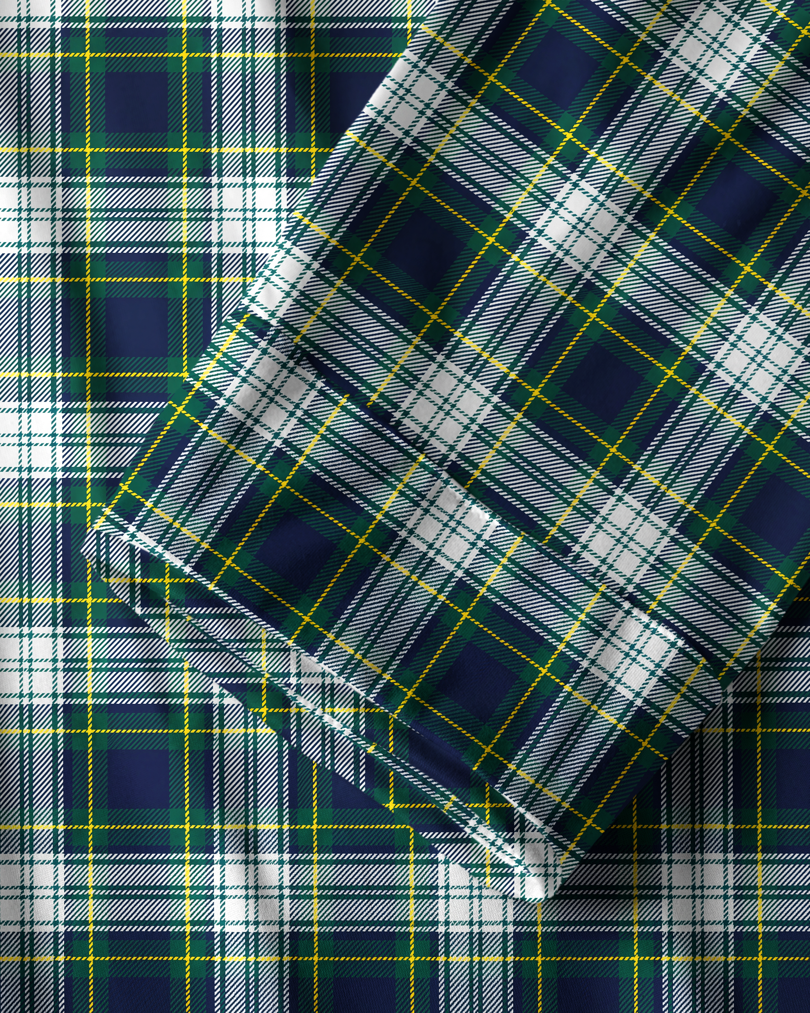 TheRetroTee Highland Tartan Plaid Vintage Pajama Set