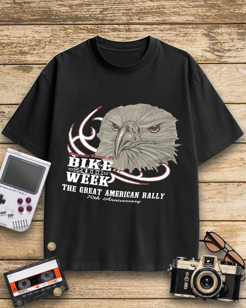 TheRetroTee Vintage Punk Motorcycle Biker Nostalgic T-Shirt