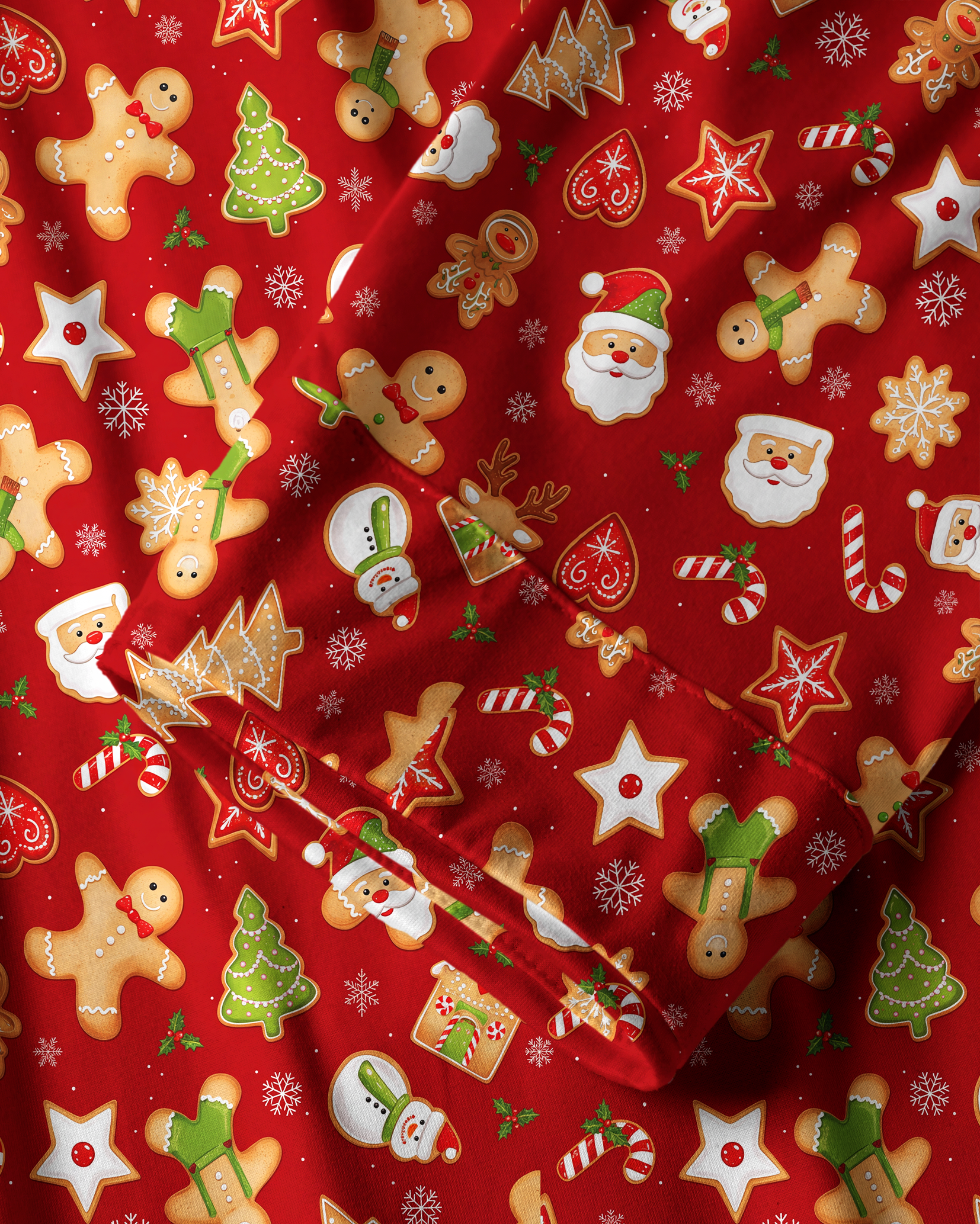 TheRetroTee Gingerbread Cookies  Vintage Pajama Set