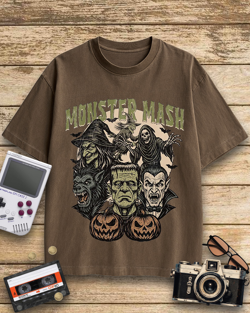 TheRetroTee Monster Mash 1960s Cotton T-Shirt