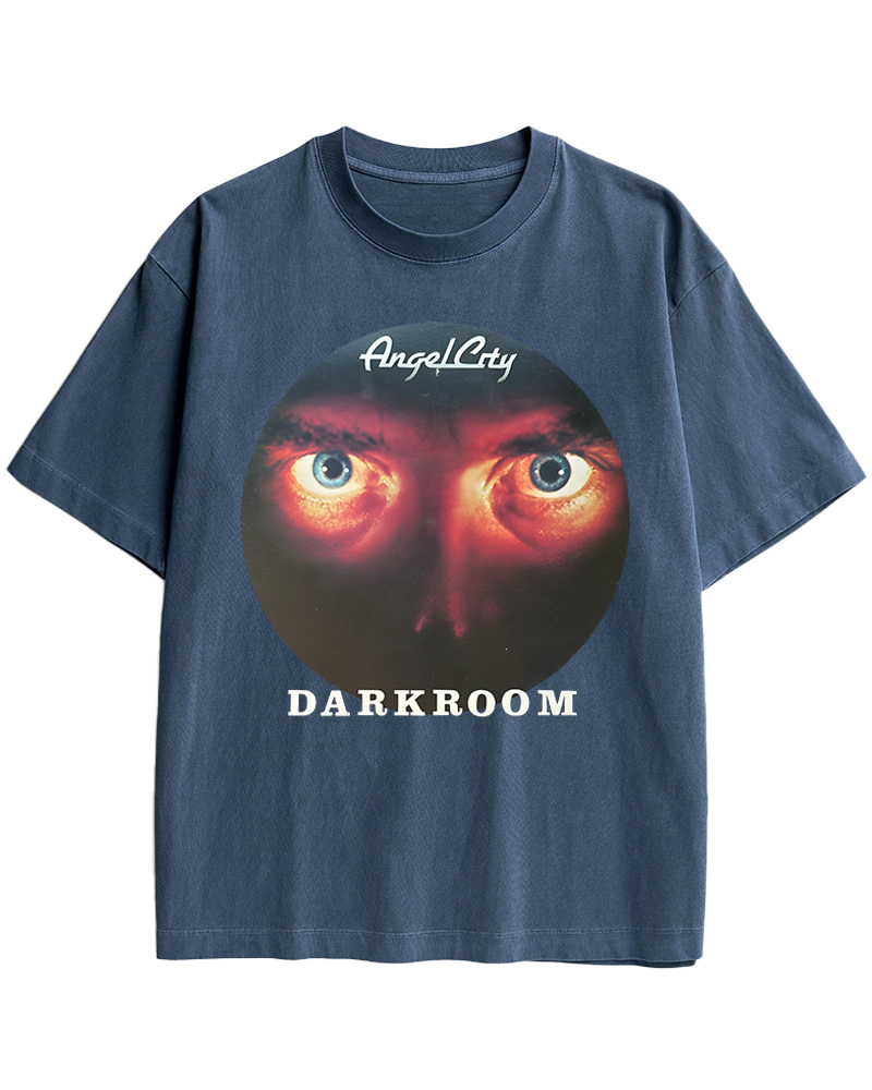 TheRetroTee Darkroom 1980s Music Cotton T-Shirt