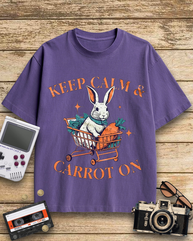TheRetroTee Funny Rabbit Cotton T-Shirt