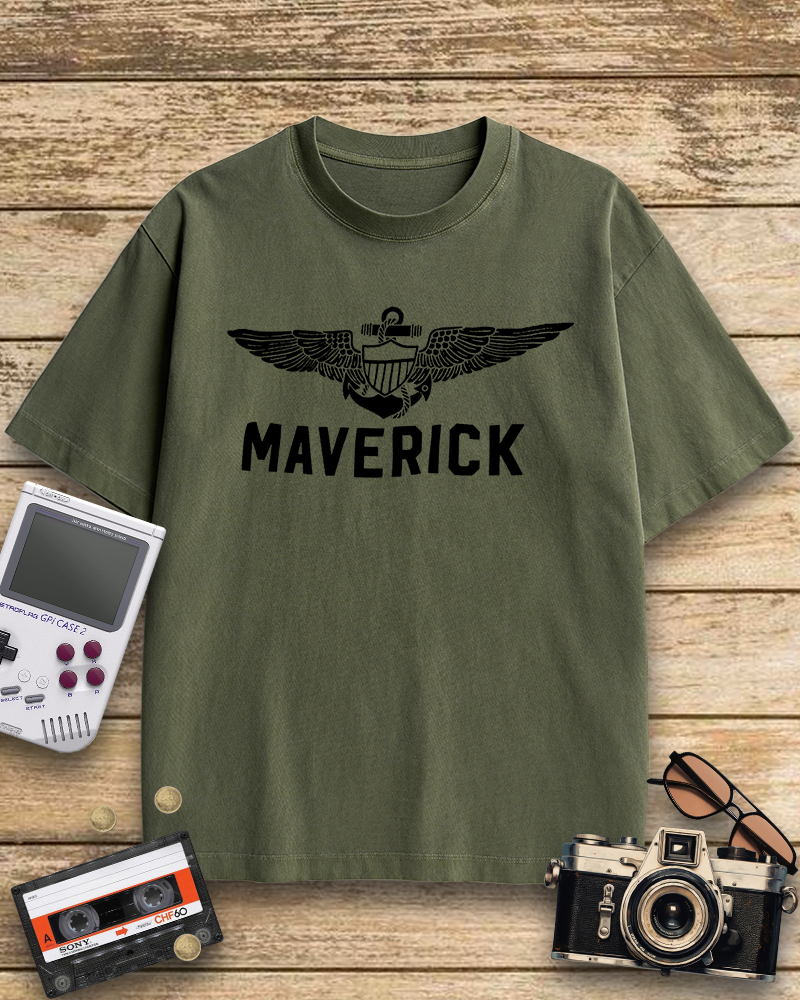 TheRetroTee Maverick. Pilot. Rebel. Legend 1980s T-Shirt