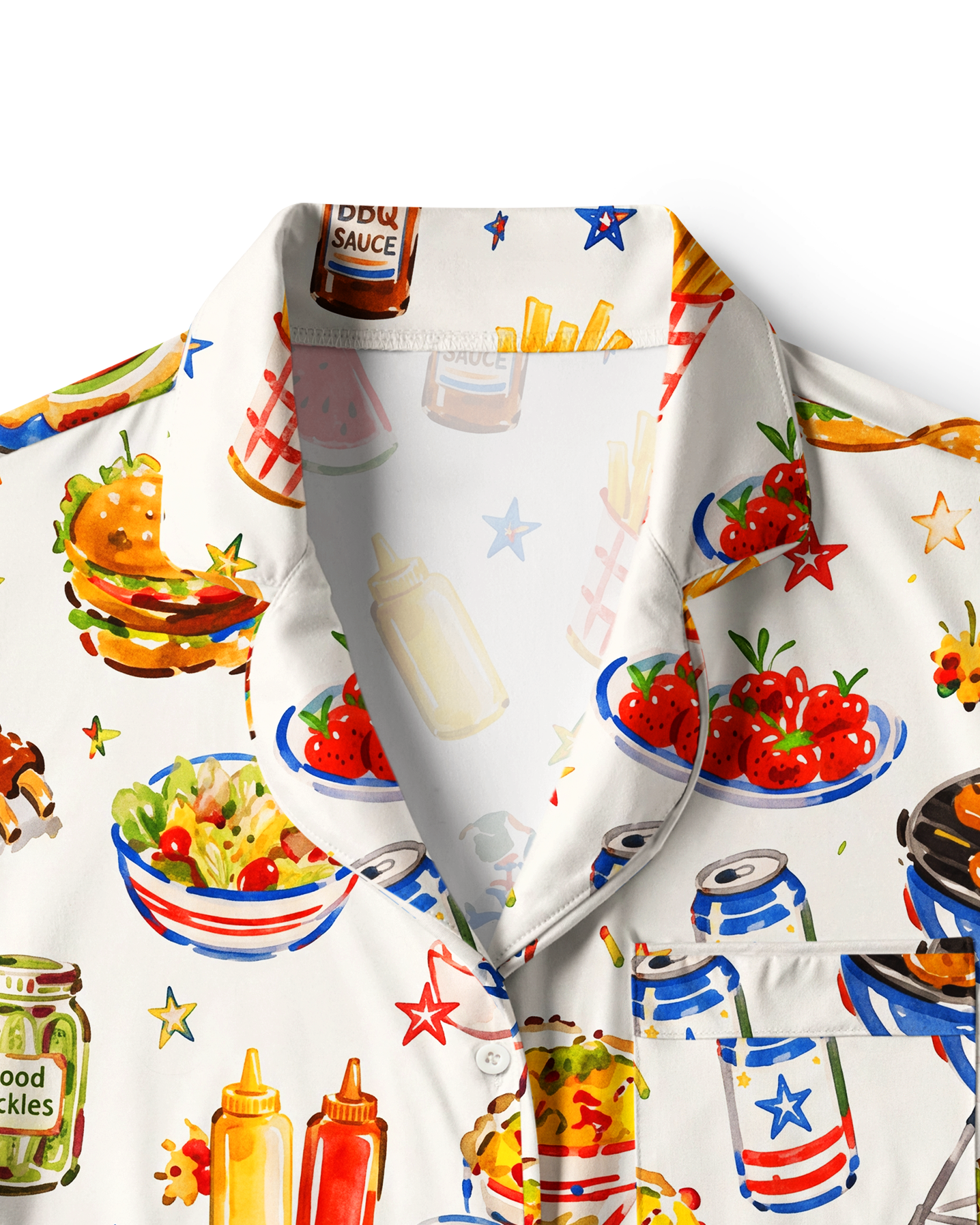 TheRetroTee Summer BBQ Picnic Vintage Pajama Set