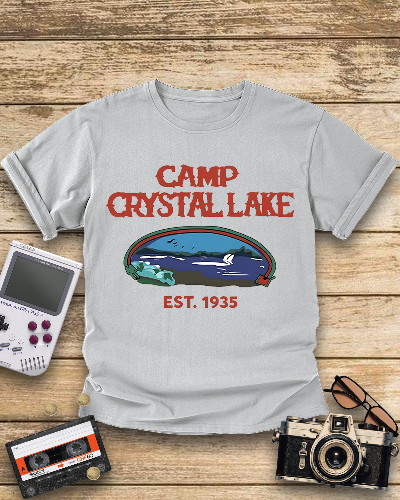 TheRetroTee Friday the 13th Jason Voorhees Horror 1985 Raglan Baseball T-Shirt