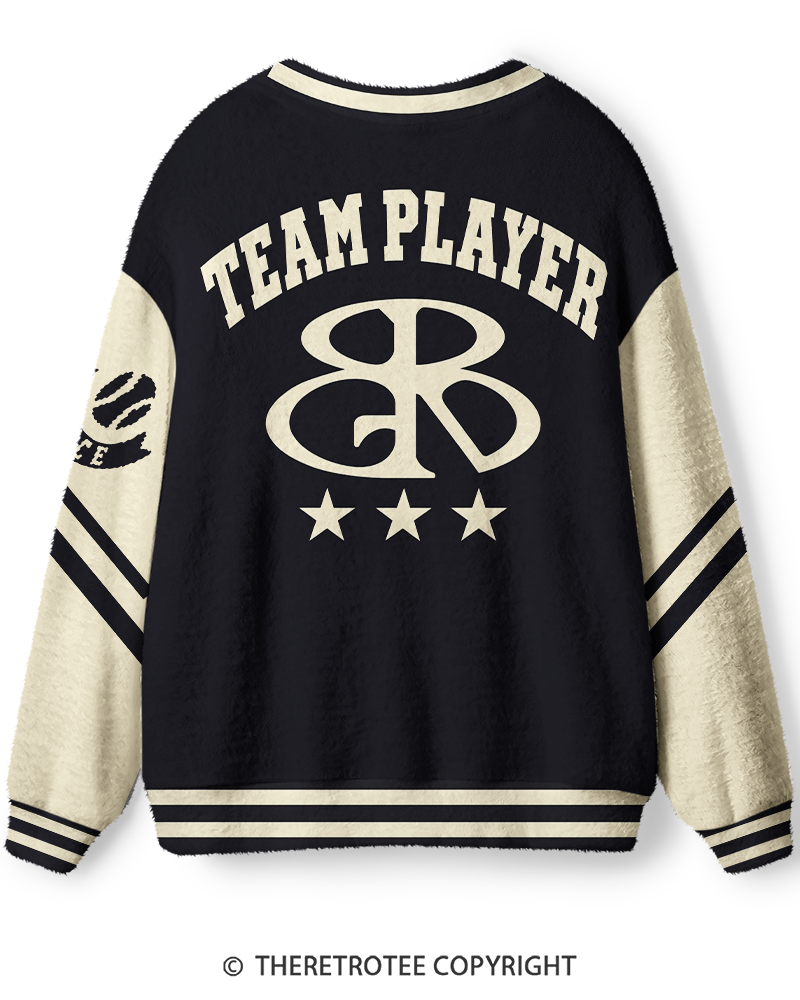 TheRetroTee Vintage 1980s Alumni Varsity Unisex Cardigan Sweater
