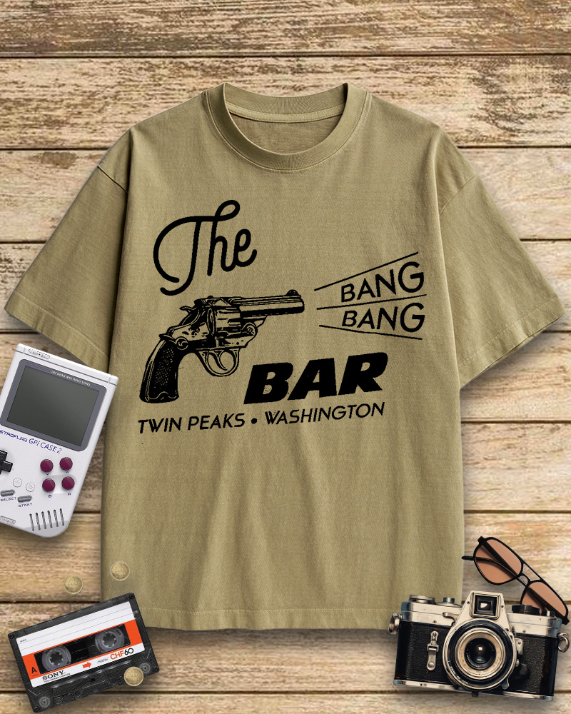 TheRetroTee Bang Bang Bar 1990s Cotton T-Shirt