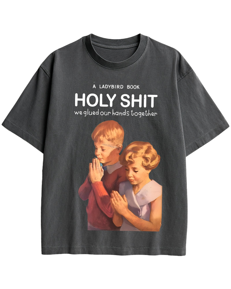 TheRetroTee Holy Shit 1950s Cotton T-Shirt