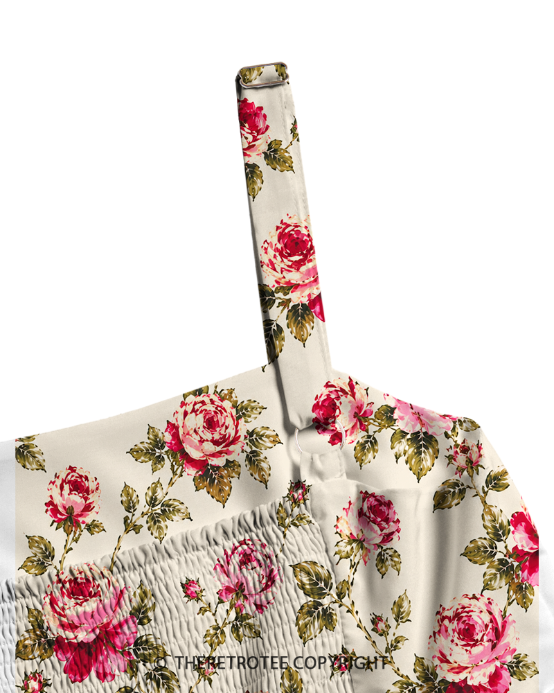 TheRetroTee ——  Vintage Straps Maxi Dress