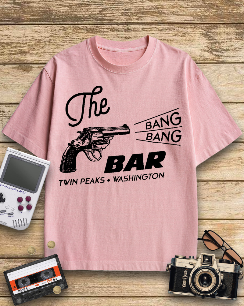 TheRetroTee Bang Bang Bar 1990s Cotton T-Shirt