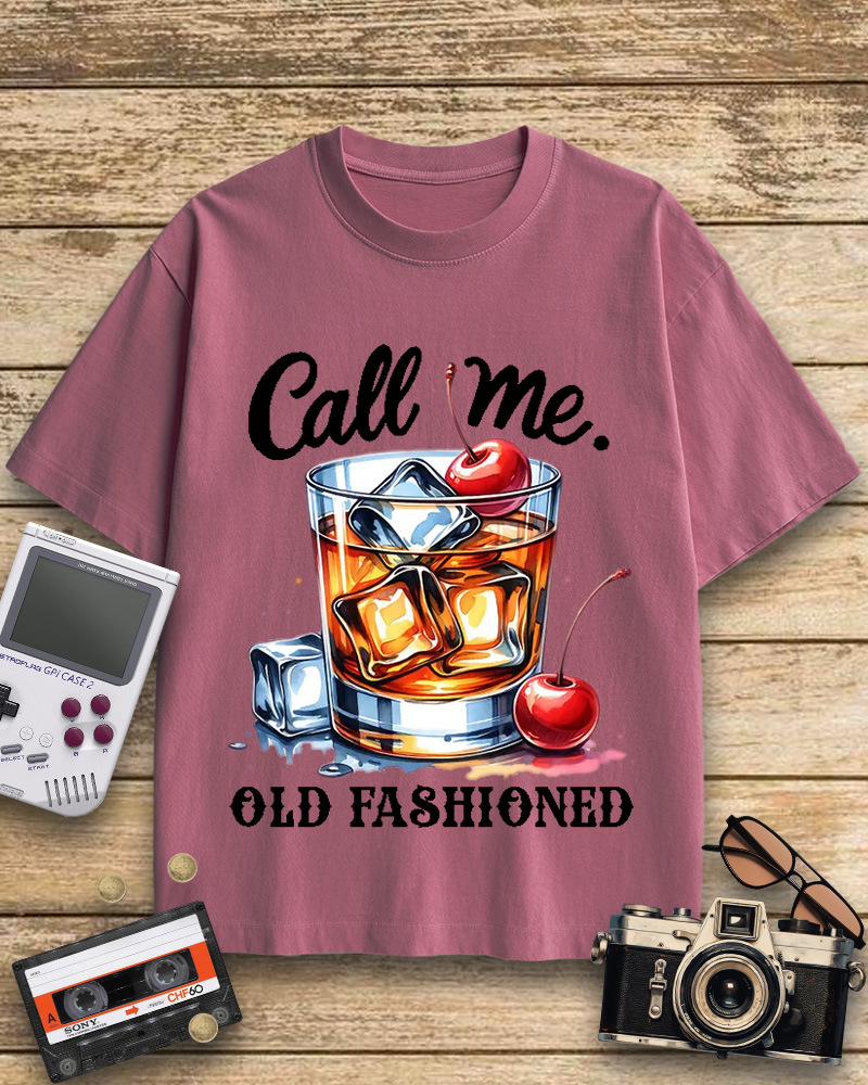TheRetroTee Call Me Old Fashioned 1960s Cotton T-Shirt