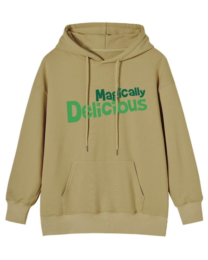 TheRetroTee Magically Delicious Juniors 1970s Cotton Hoodie