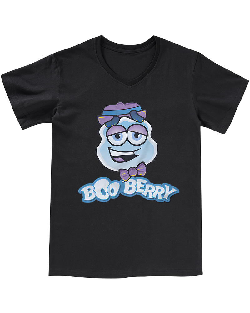 TheRetroTee Boo Berry 1960s V-neck T-Shirt