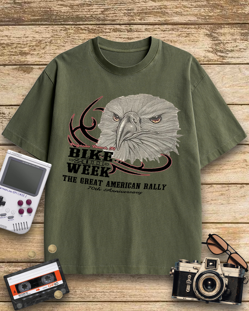 TheRetroTee Vintage Punk Motorcycle Biker Nostalgic T-Shirt