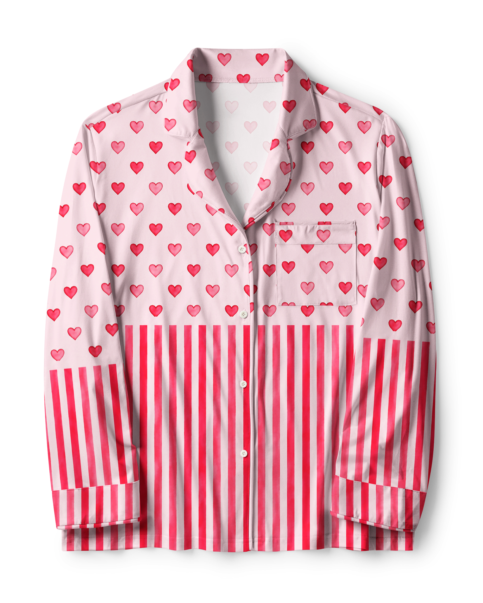 TheRetroTee Valentine Block Vintage Pajama Set