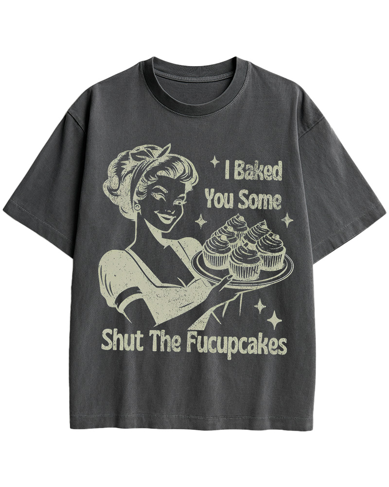 TheRetroTee 50s Shut The Fucupcakes Cotton T-Shirt