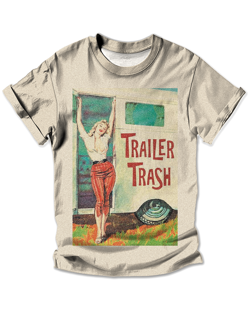 TheRetroTee Trailer Trash All-Over Print T-Shirt