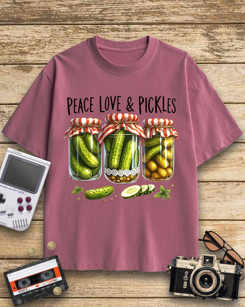 TheRetroTee Dill Pickle 1970s Cotton T-Shirt