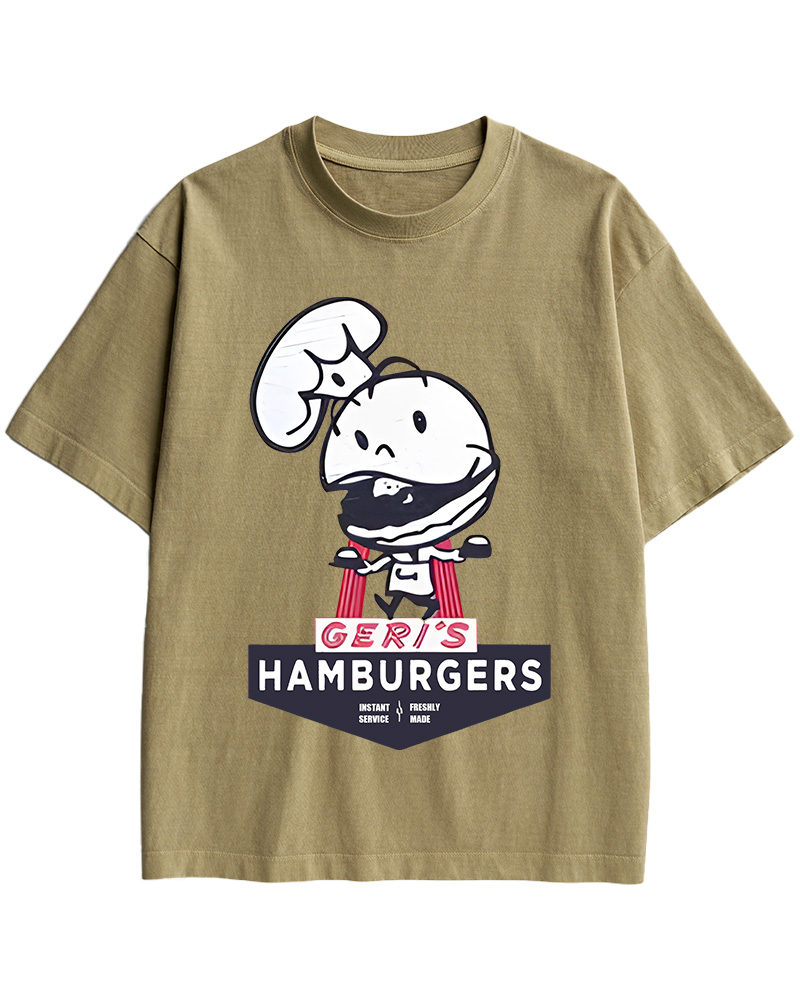 Geri's Hamburgers Rockford Unisex Retro Cotton T-Shirt
