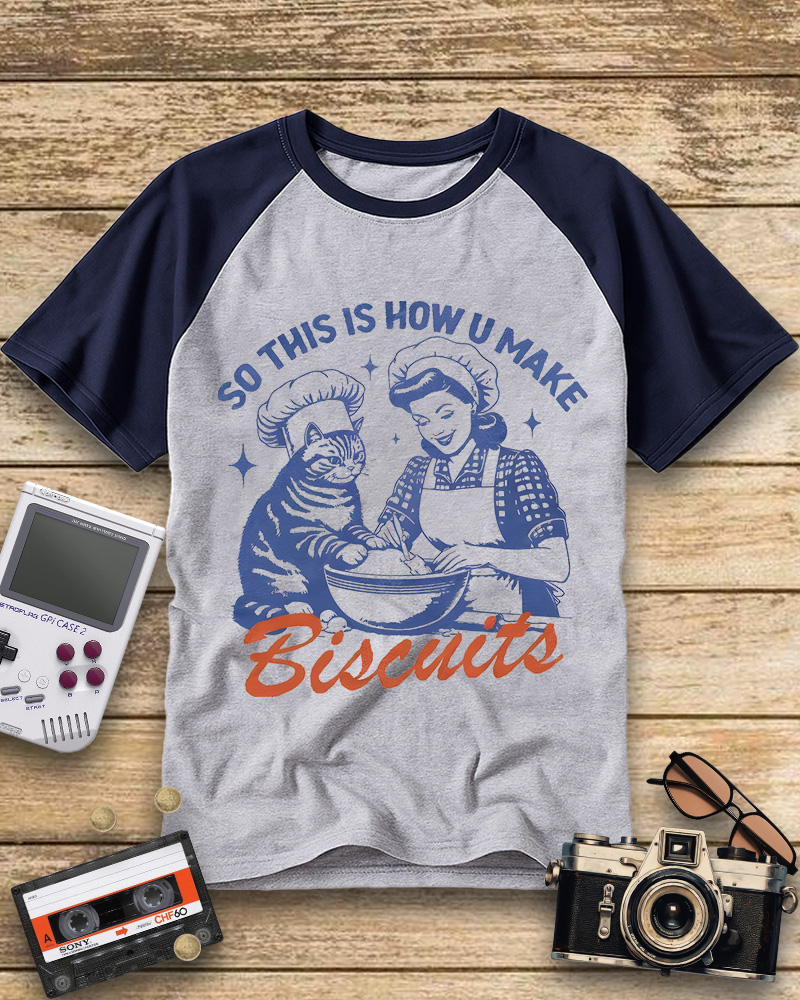 TheRetroTee Cat Mom Raglan Baseball T-Shirt