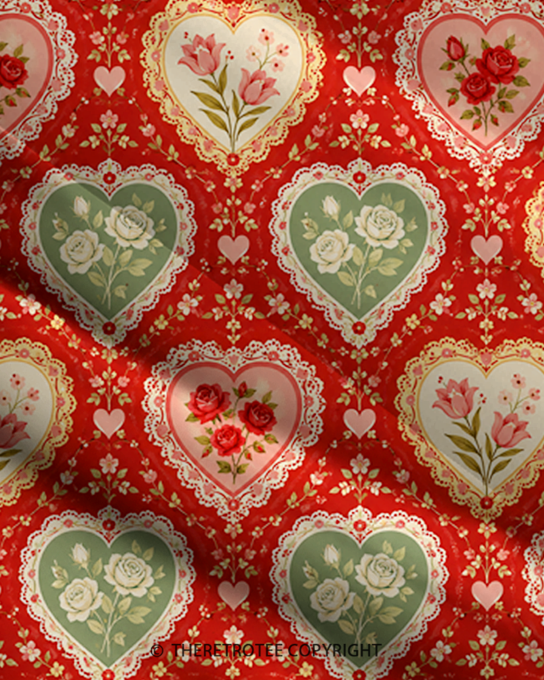 TheRetroTee Sweetheart Garden Patchwork 1950s Strappy Maxi Dress