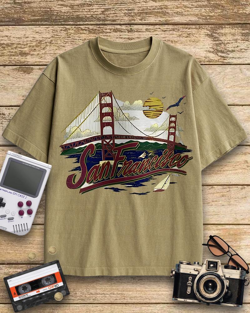 TheRetroTee Vintage San Francisco Cotton T-Shirt