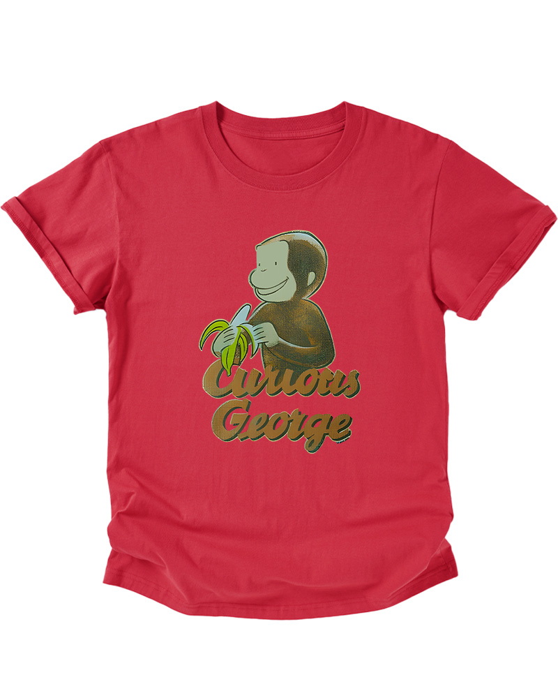 TheRetroTee Curious George Banana 1940s Kids T-Shirt