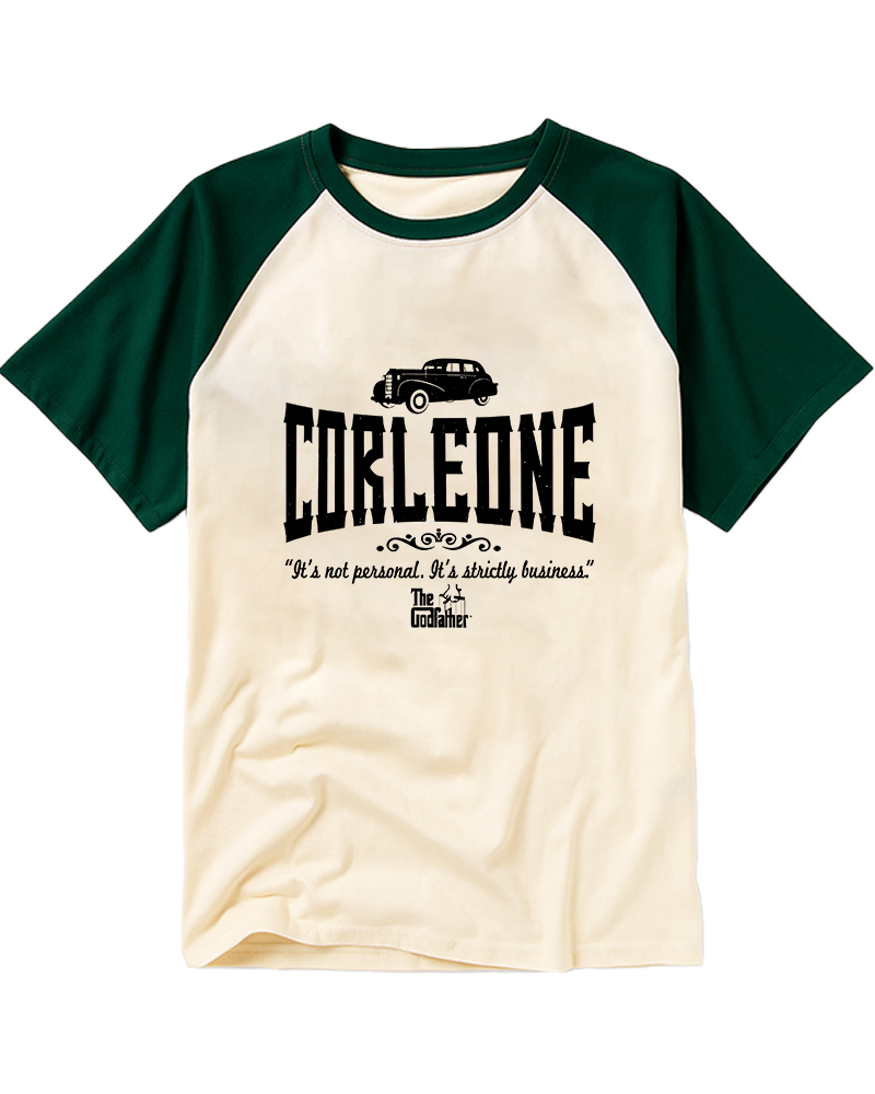 TheRetroTee Strictly Business It's Not Personal Quotes 1970s Raglan Baseball T-Shirt