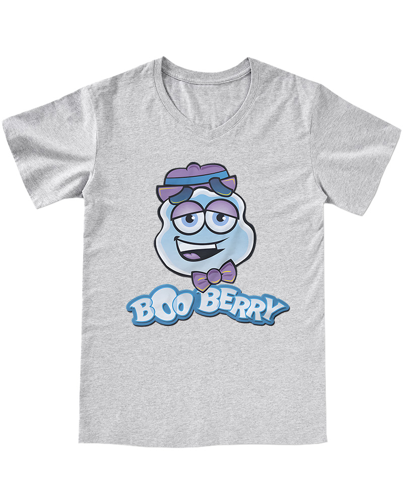 TheRetroTee Boo Berry 1960s V-neck T-Shirt