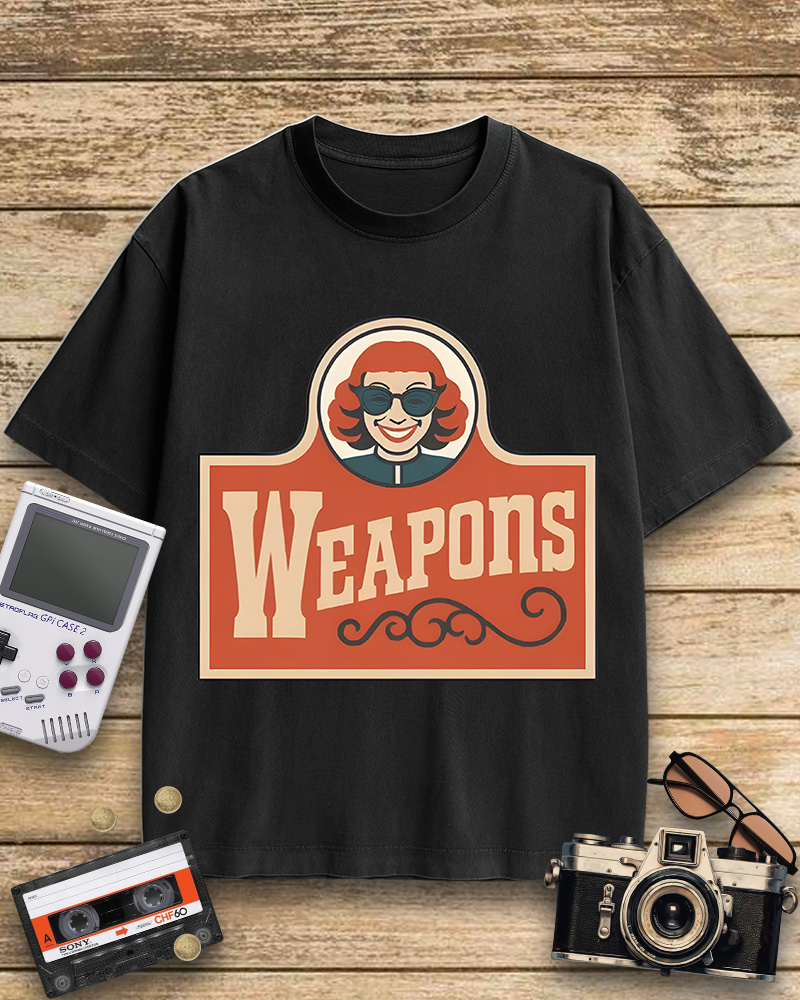 TheRetroTee Weapons Zach Cregger Wendy's 1960s Cotton T-Shirt