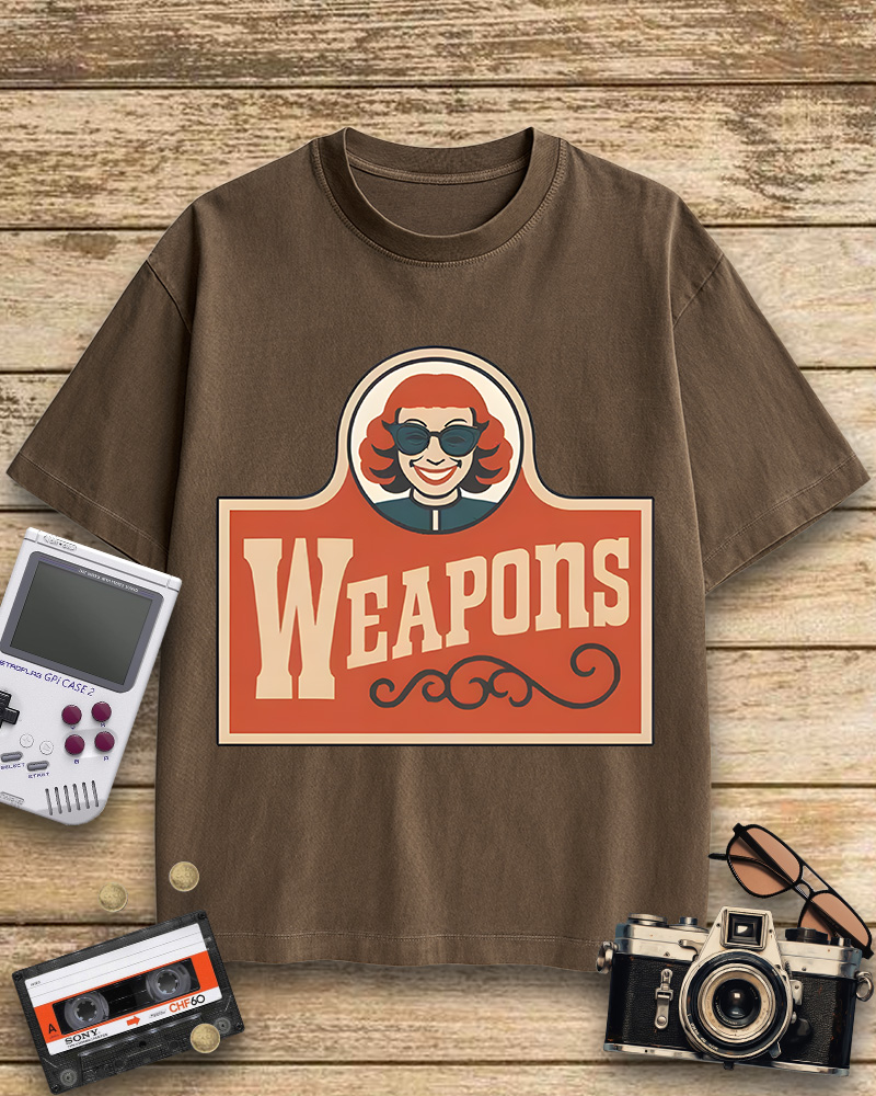 TheRetroTee Weapons Zach Cregger Wendy's 1960s Cotton T-Shirt