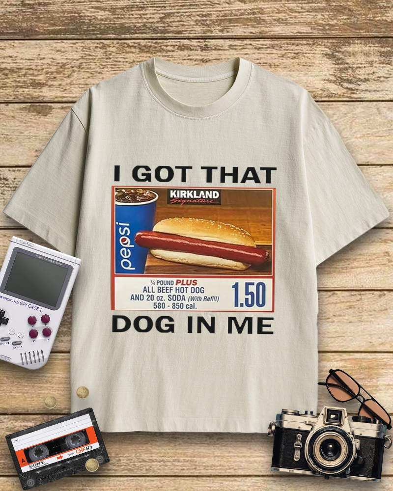 TheRetroTee I Got That Dog In Me 1990s Cotton T-Shirt