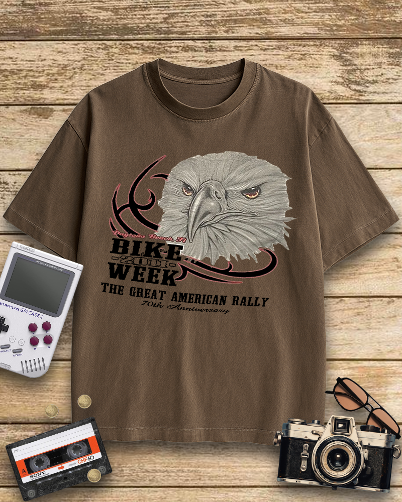 TheRetroTee Vintage Punk Motorcycle Biker Nostalgic T-Shirt