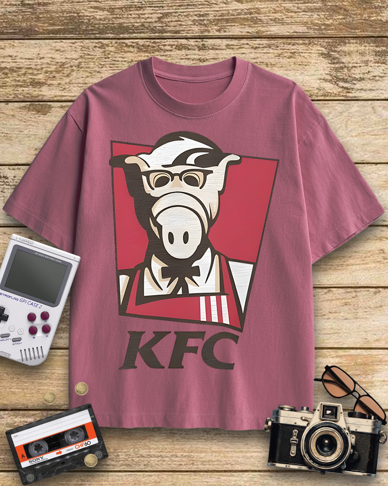 TheRetroTee 80s Kentucky Fried Cats Cotton T-Shirt