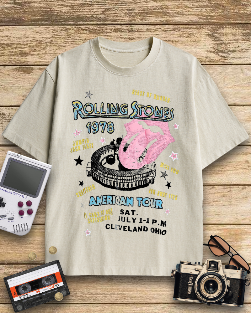 TheRetroTee Rolling Stone 1978 American Tour Nostalgic T-Shirt