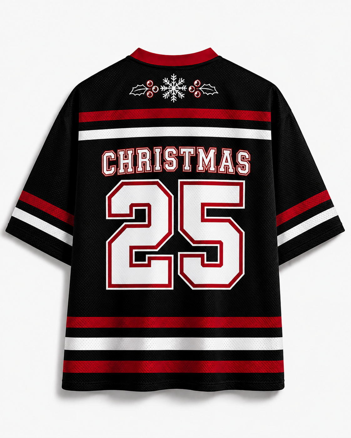 TheRetroTee Retro Christmas December 25 Mesh Jersey