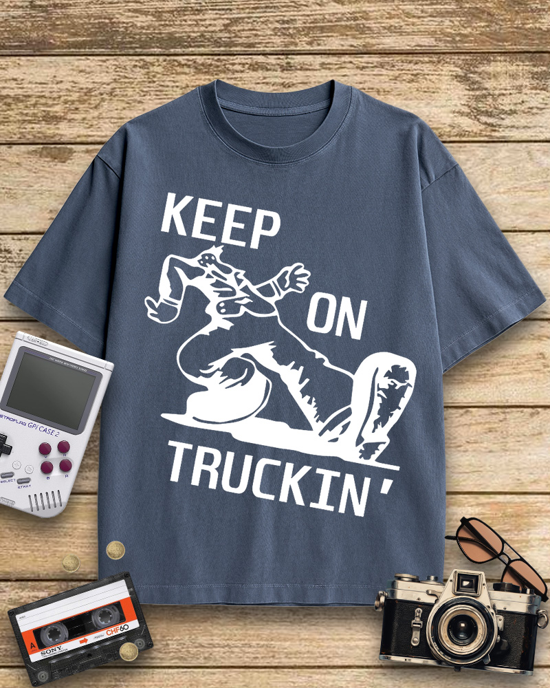 TheRetroTee 70s Keep On Truckin' Cotton T-Shirt