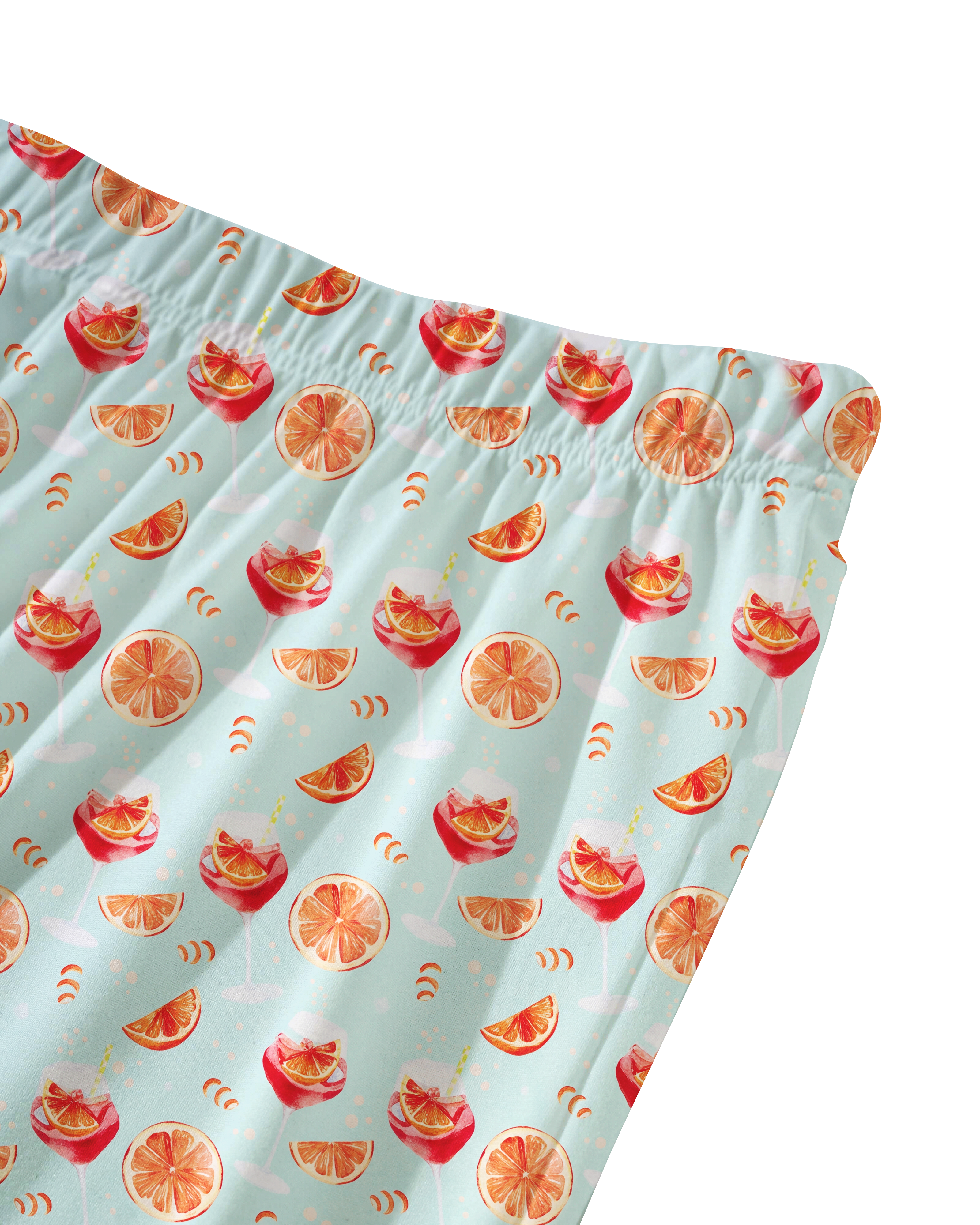 TheRetroTee Aperol Spritz Citrus Vintage Pajama Set