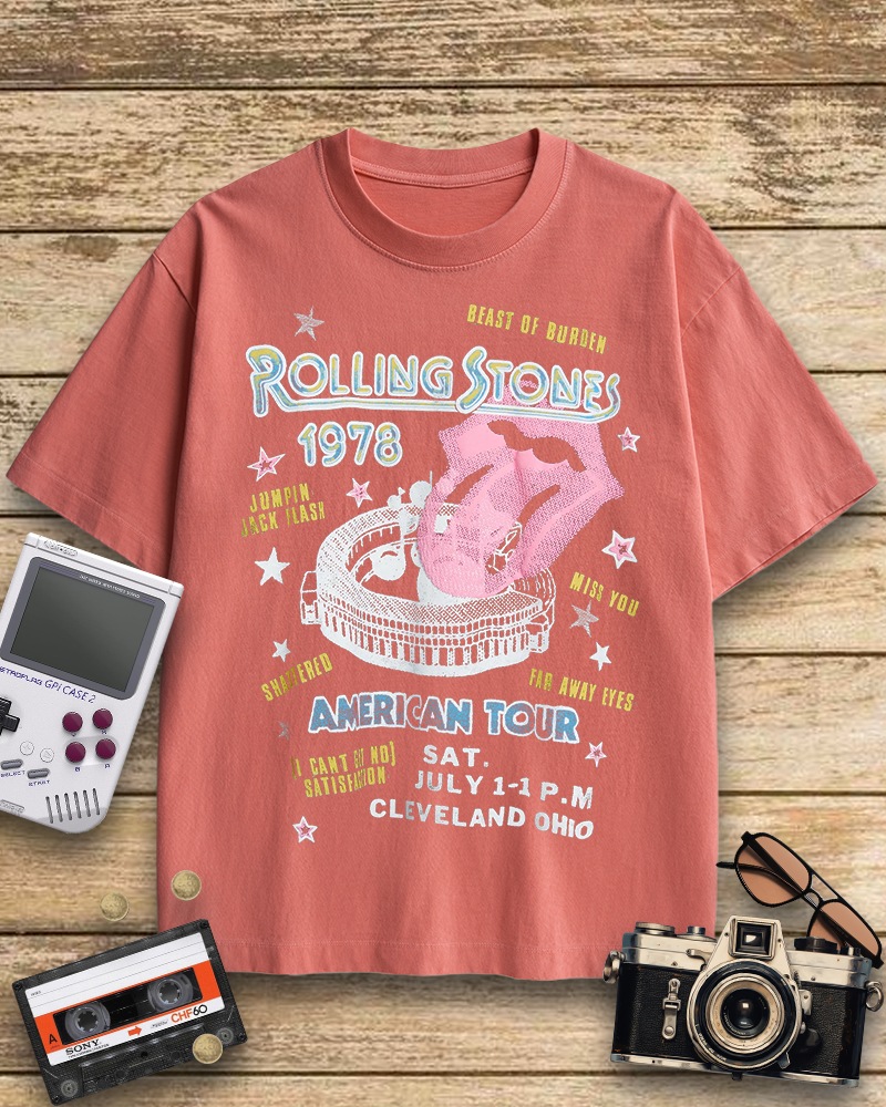 TheRetroTee Rolling Stone 1978 American Tour Nostalgic T-Shirt