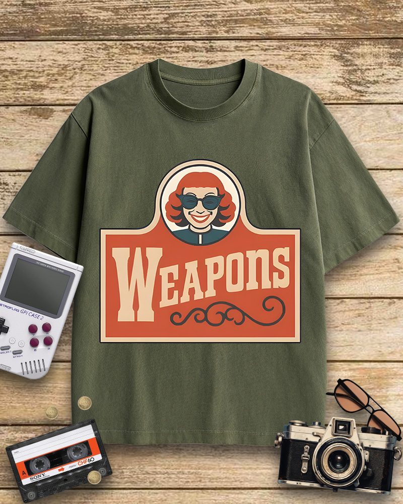 TheRetroTee Weapons Zach Cregger Wendy's 1960s Cotton T-Shirt