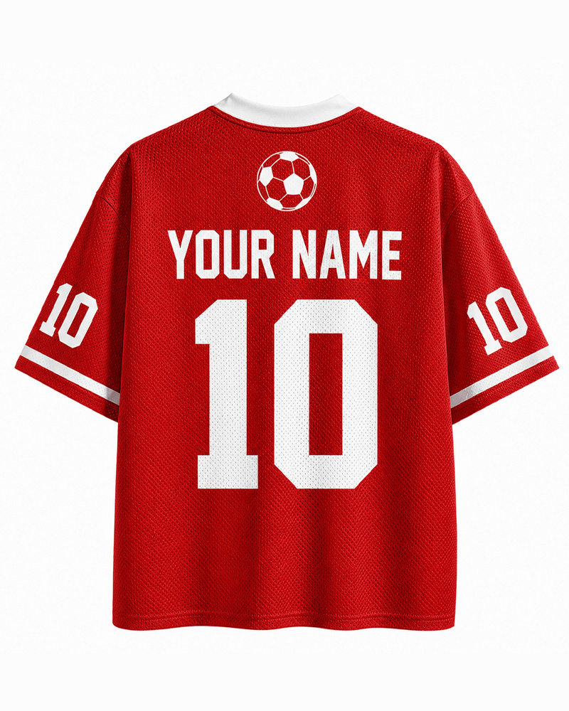 TheRetroTee Custom Switzerland Soccer Mesh Jersey
