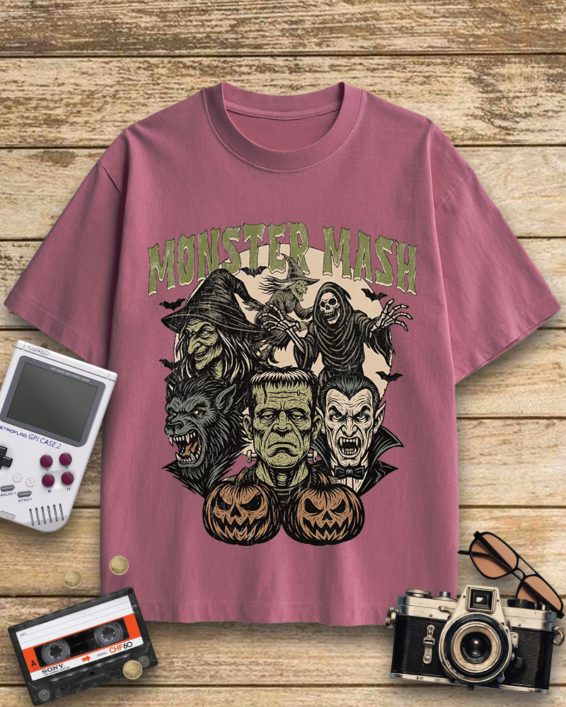 TheRetroTee Monster Mash 1960s Cotton T-Shirt