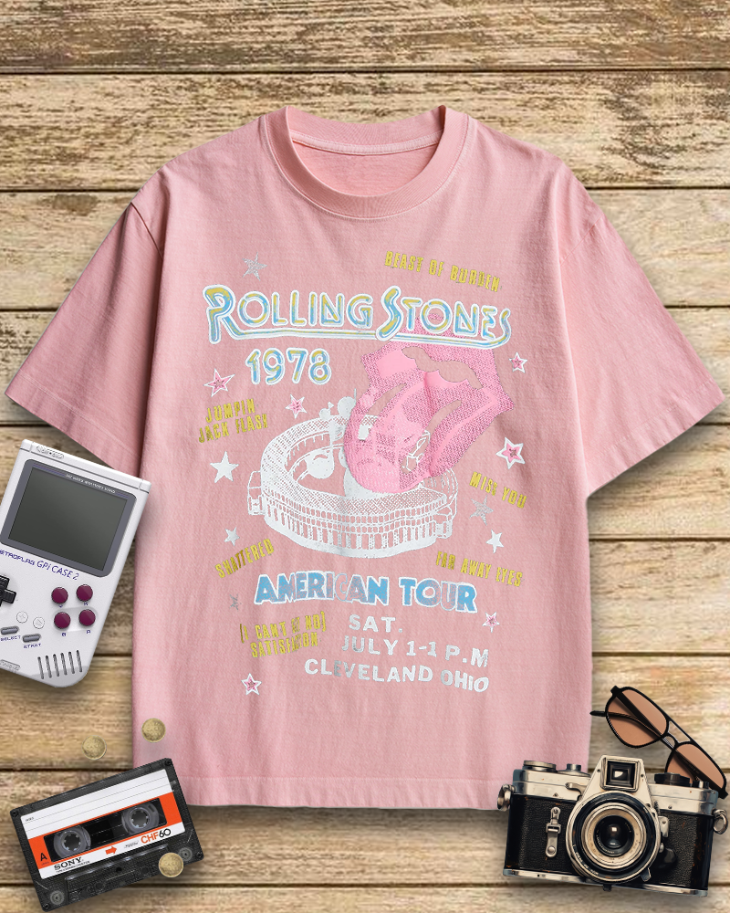 TheRetroTee Rolling Stone 1978 American Tour Nostalgic T-Shirt