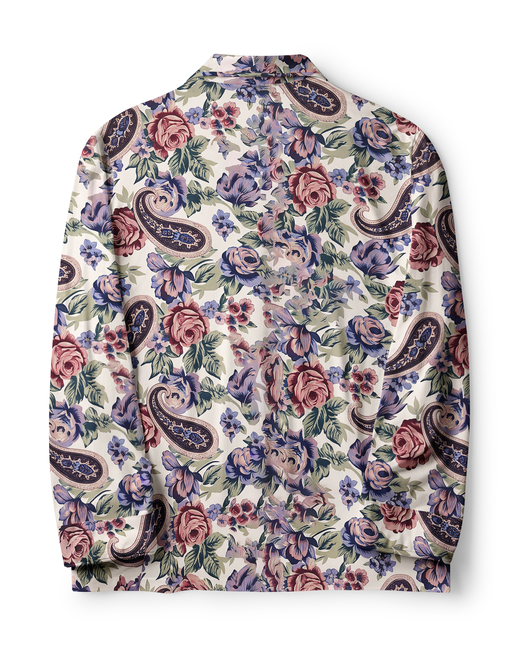 TheRetroTee Rose Paisley Floral Vintage Pajama Set