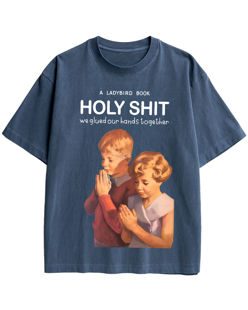 TheRetroTee Holy Shit 1950s Cotton T-Shirt