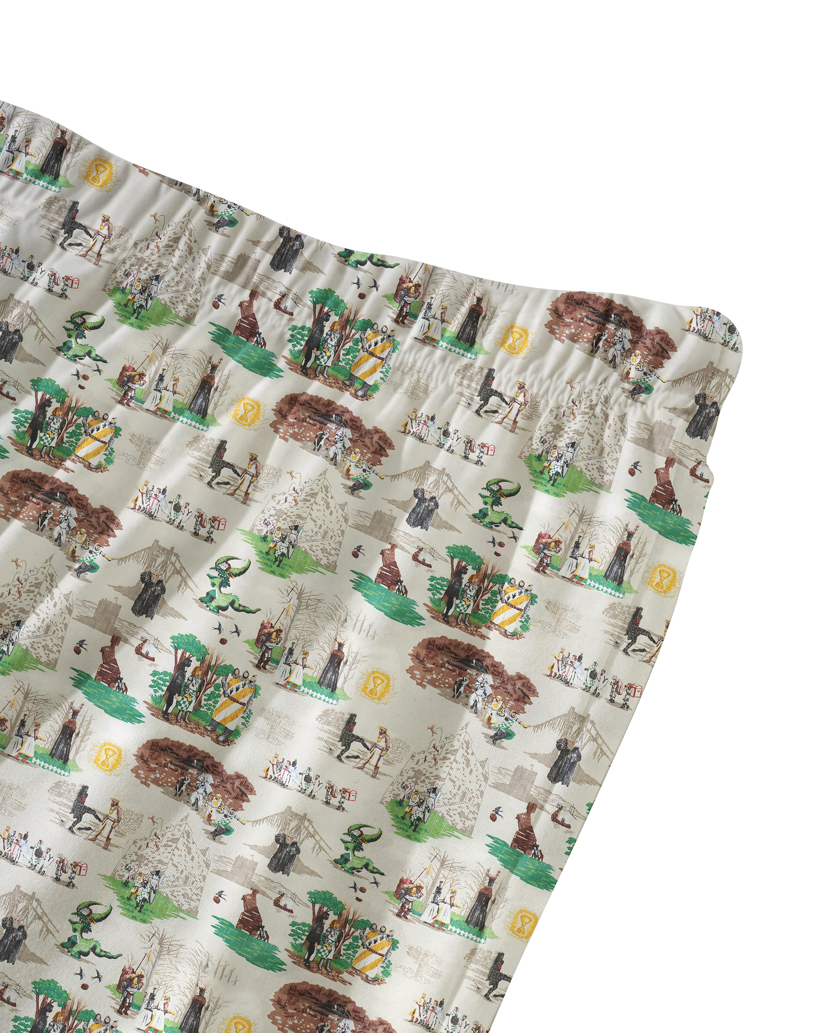 TheRetroTee Medieval Tale Scene Vintage Pajama Set